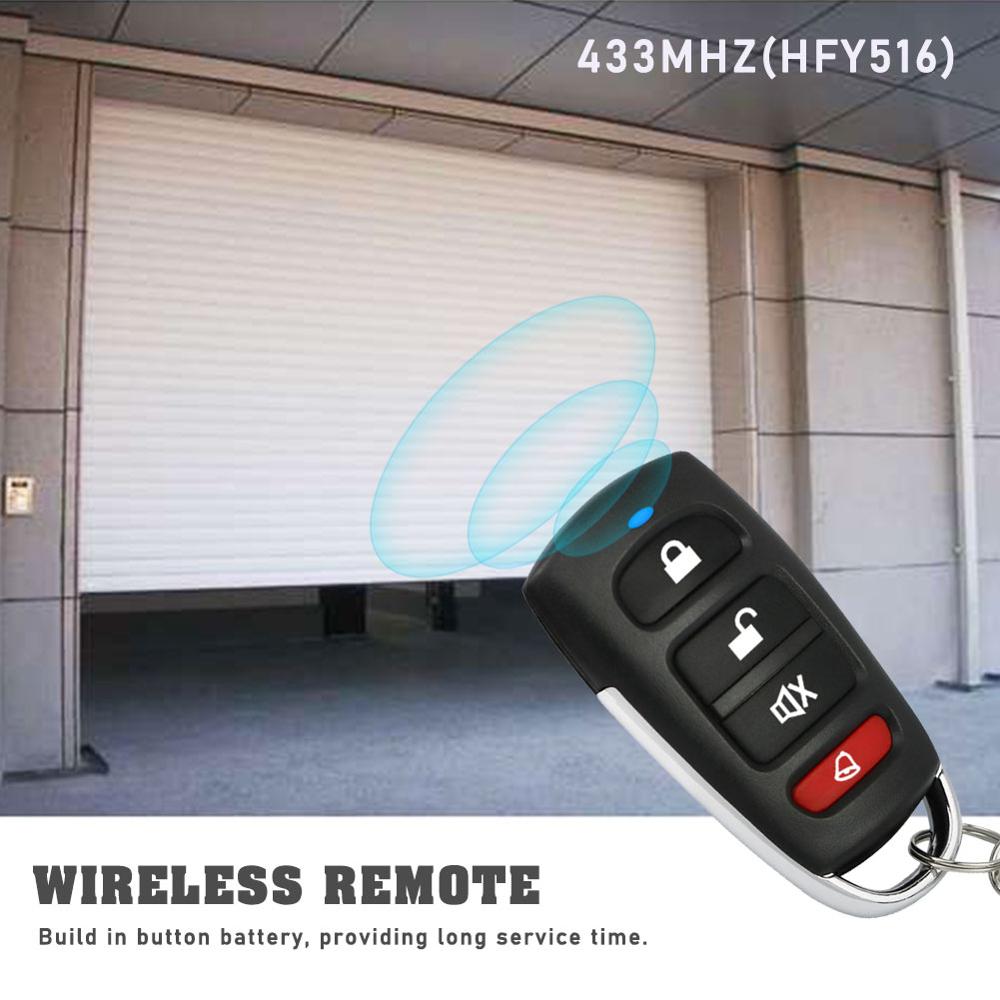 4 channel Remote Control Multifunction Cloning Garage Door Gate Control Barrier 433MHZ Fixed Code Remotes Command Key Brand