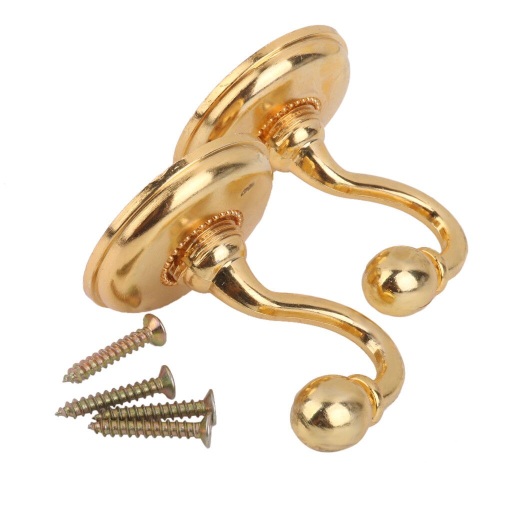 2x Metal Curtain Holdback hooks Wall Tie Back Hook Hanger Holder exquisite decoration forja de puerta hierro