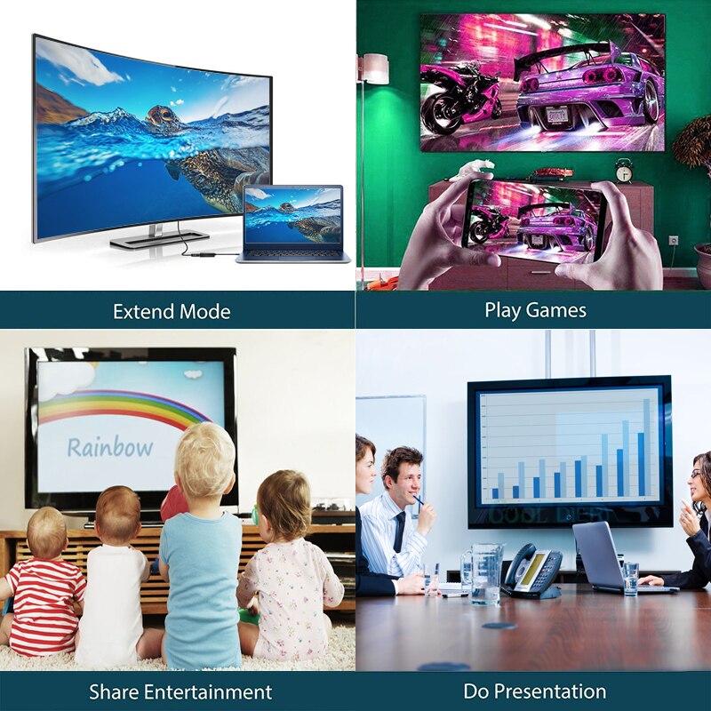 Usb 3.0 Naar Vga Video Display Adapter Kabel Multi-Display Adapter Converter Voor Pc Laptop windows 7/8/10