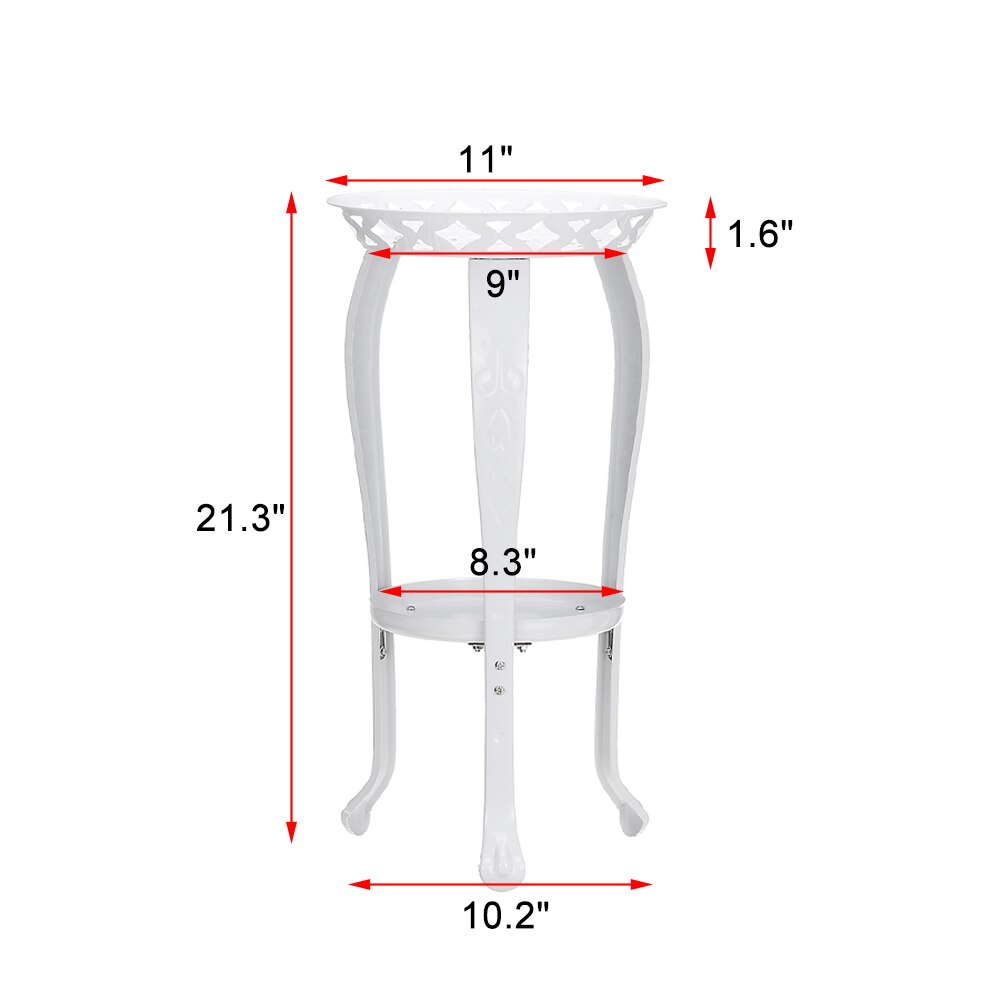 2 Tiers Plant Stand for Flowers Floating Shelf Plant Pot Stand Indoor Garden Plant Holder Shelves for Living Room Balcony Decor