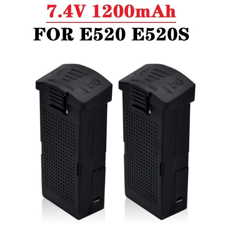 Cargador de batería LiPo 3 en 1, 7,4 V, 1200 MAH, 25C, para E520, E520S, JD-22S, recambios de cuadrirrotor RC, 1200 mAh, 7,4 V: Amarillo