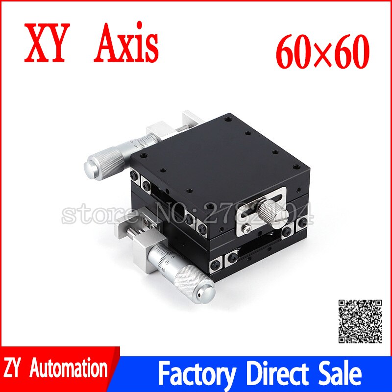 60*60mm 13mm xy akse trin udskiftning lineært trin kugleleje manuelt platform tuning glidebord stål rulle type