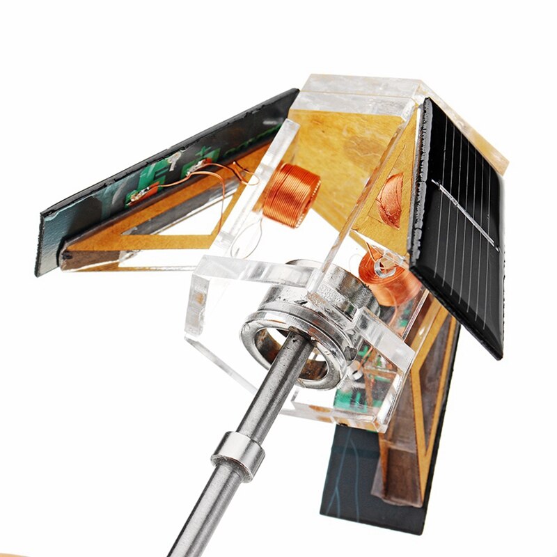 2 Stck Solar- netic Schweben Fremdsolarmagnet Mendocino Motor- Bildung Modell Dampf Stirling Motor--Schwarz + Silber & Schwarz