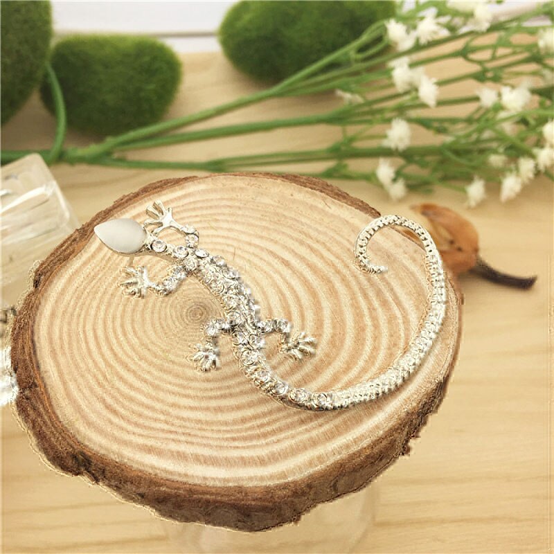 1 Pc Frauen Dame Mädchen Elegante Charming Lizard Ohr Manschette Ohrringe Schmuck