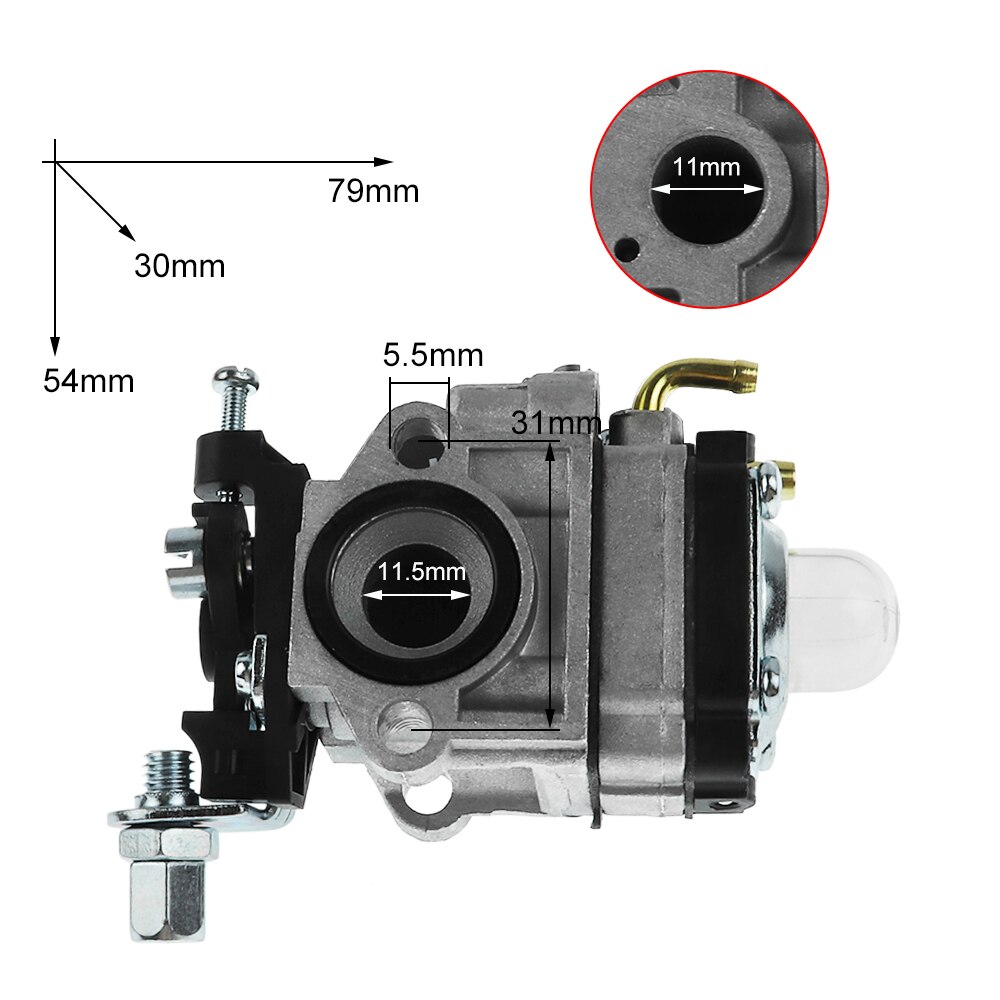 FLYPIG Carburetor for 22cc 23cc 24cc 25cc 26cc 33cc 35cc Gas Scooter Trimmers Brush Cutters Carb