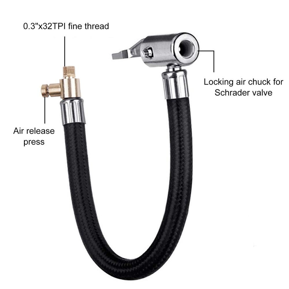 Inflatable pump extension Car pump adapter auto compressor Tyre fitting kit Air Chuck Inflator air Pump Valve Clip Clamp adapte