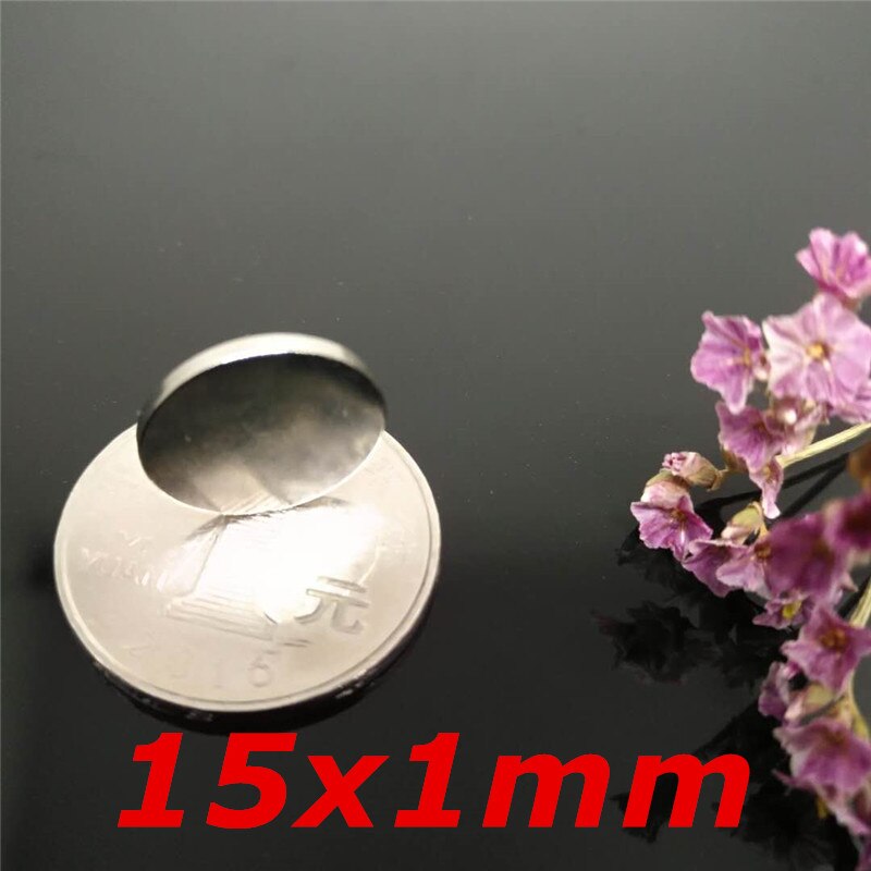 imanes Dia15x1 15x2 15x4 15x5mm N35 Super Strong Rare Earth Craft Model NdFeb Neodymium Magnet 15*1 to5mm Round Magnets