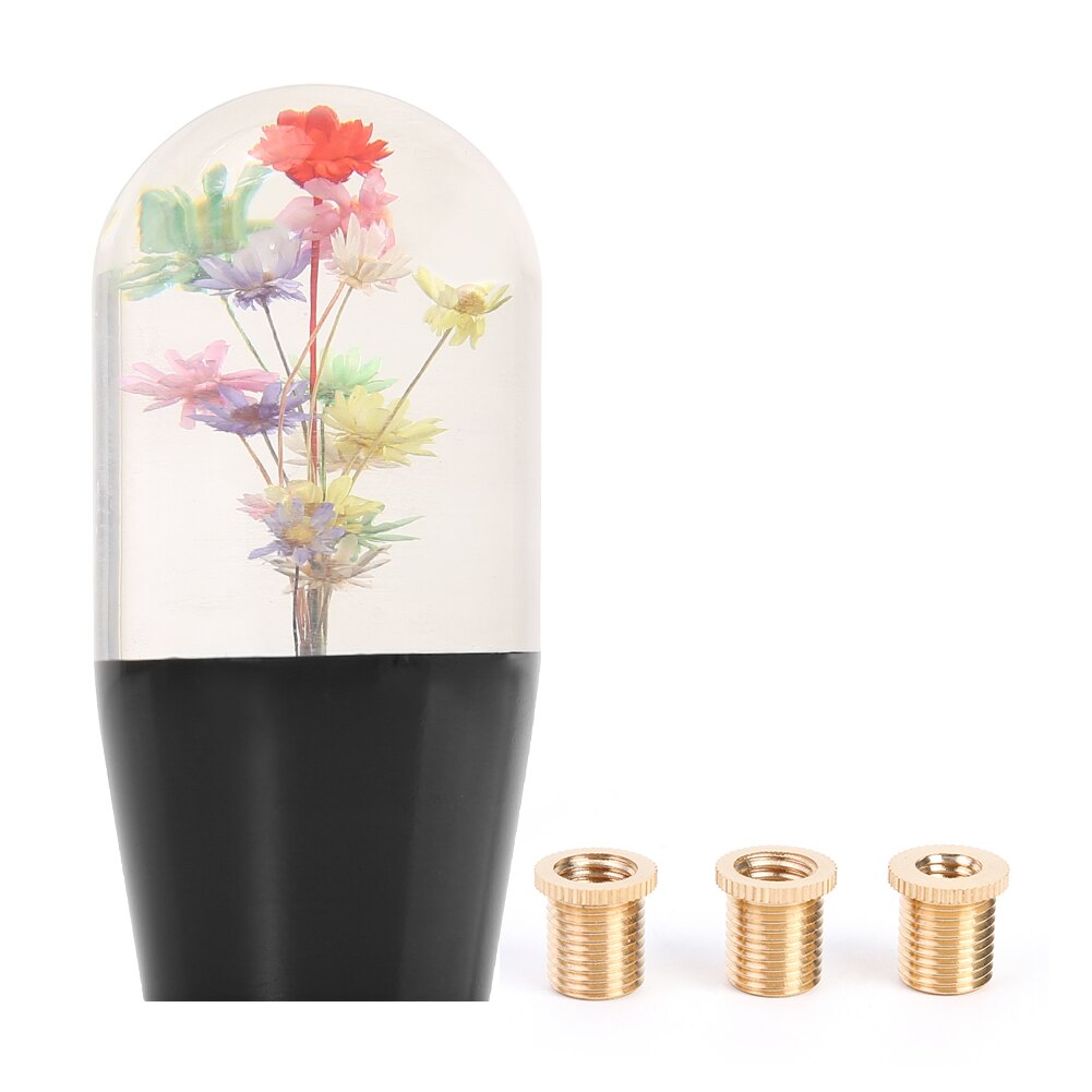 Gear Shift Knob Bouquet Crystal Acrylic Gear Shifter Practical Multi-functional Durable Stick Lever Knob Universal: 10cm