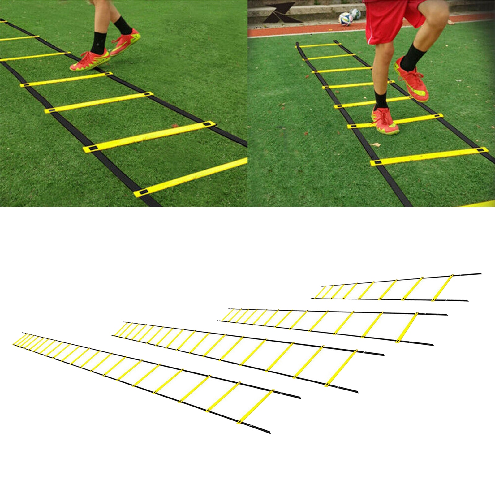 Agility Ladder Football Soccer Speed Balance Training Ladder for All Ages