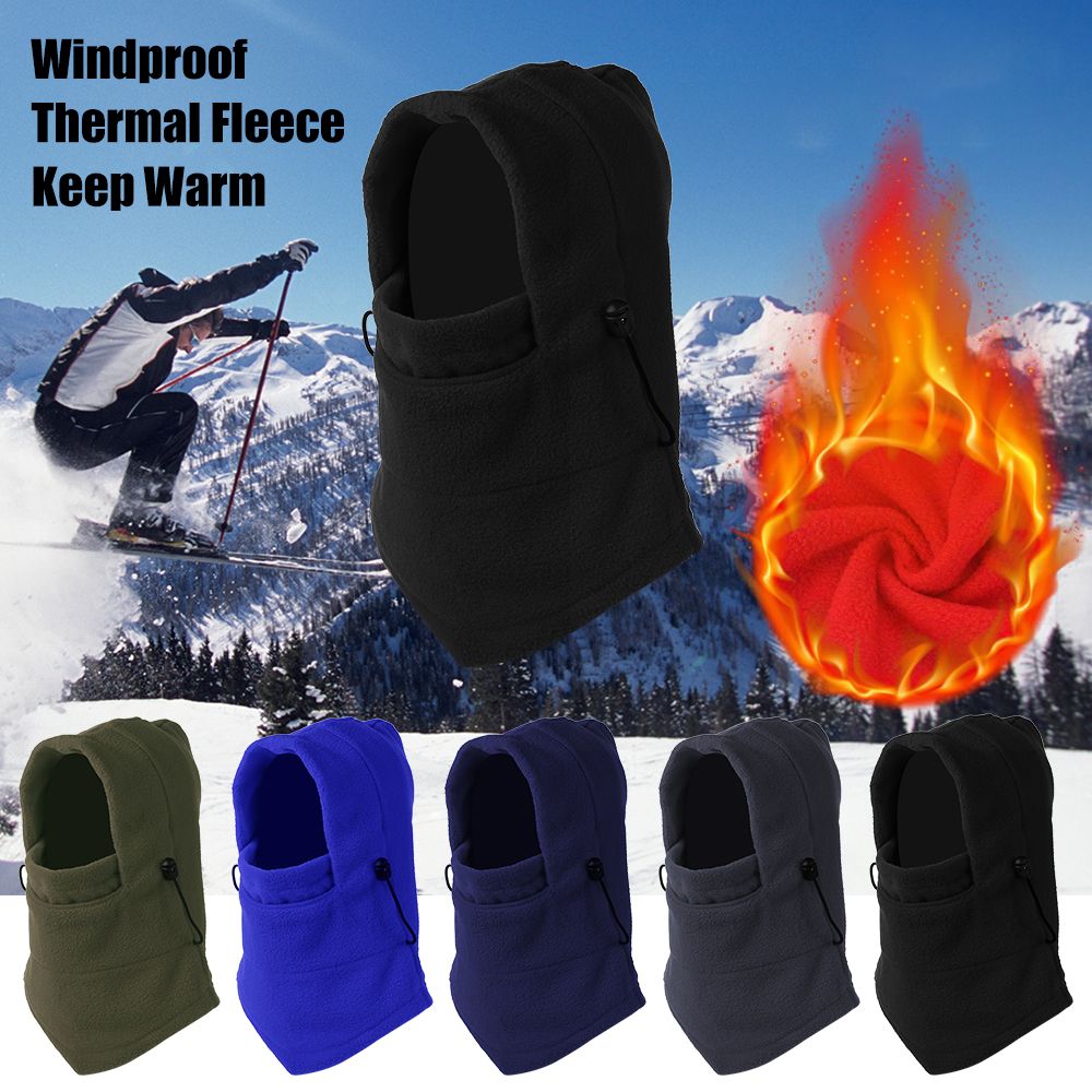 Multifunctionele Winddicht Headcover Ski Masker Thermische Fleece Muts Winddicht Bivakmuts Halswarmer Volgelaatsmasker Cover Caps