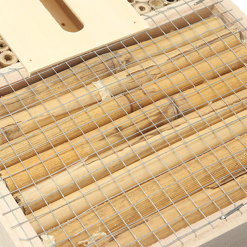 Insect Butterfly Bee Wooden House Natural Garden Bug Nest Hanging Shelter Garden Insects Box Beekeeping Supplies