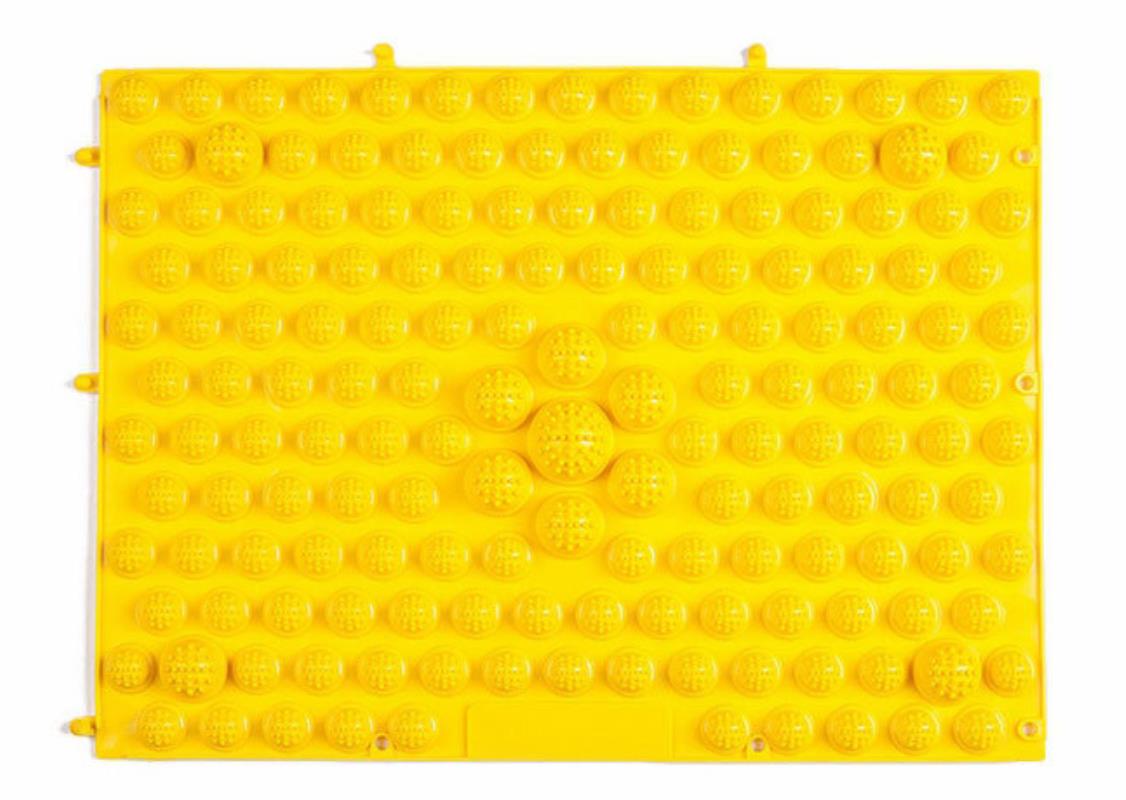 Finger presser foot foot massage pad press toe plate toe press plate foot pad good for health and promote blood circulation: Yellow