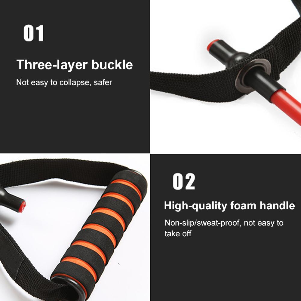 Exercise Resistance Bands With Handles Fitness Workout Bands For Home Gyms Daily Workout Strain Rope With Fitness Word