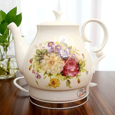 Keramik elektrische wasserkocher wasserkocher porzellan blau und weiß porzellan schaum teekanne täglichen Kung-Fu teekanne keramik wasserkocher: Orange