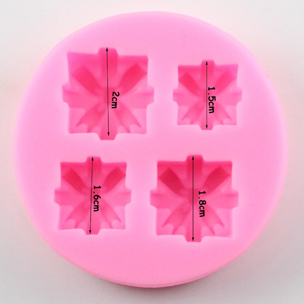 DIY Christmas Box Chocolate Fondant Molds Cake Decorating Silicone Mold Cupcake Cookie Baking Candy Clay Mould