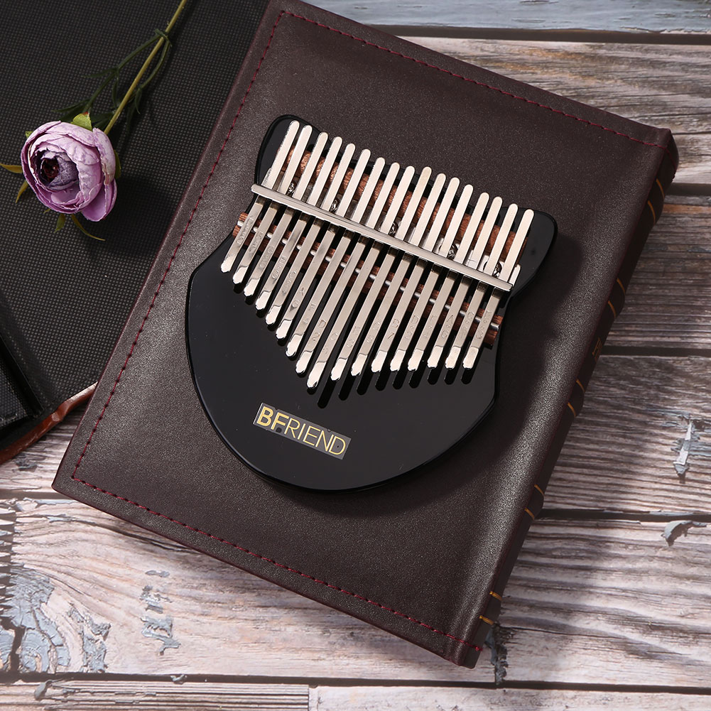 Muziekinstrument duim piano acryl kalimba muziekliefhebbers mbira 17 toetsen kristal speelaccessoires voor beginners