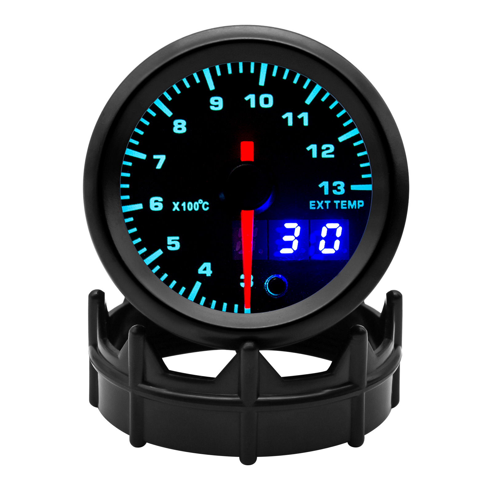 AD 7 Farbe Led Abgas Temperaturanzeige 2'' 52mm Digitale Abgas Temperaturanzeige EGT EXT Gauge Auto Meter mit Sensor