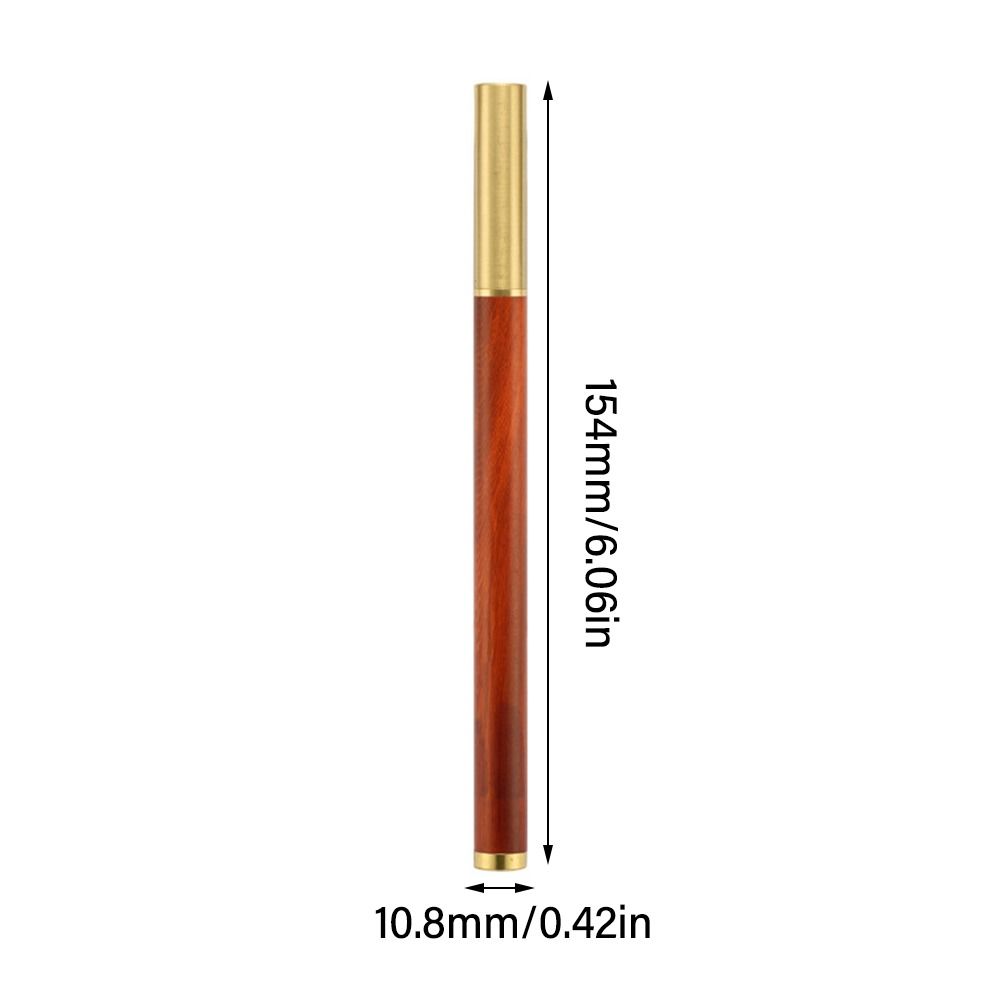 Vintage Houten Balpen 0.5Mm Zwarte Inkt Retro Metalen Pet Gel Pen Briefpapier Gereedschap School Kantoorbenodigdheden