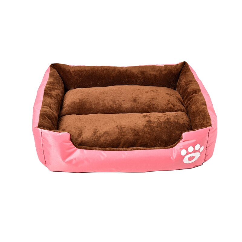 Saco de dormir rectangular para gatos pequeños, sofá para cachorro, cojín para casa, productos para mascotas, accesorios para perros: Pink / L