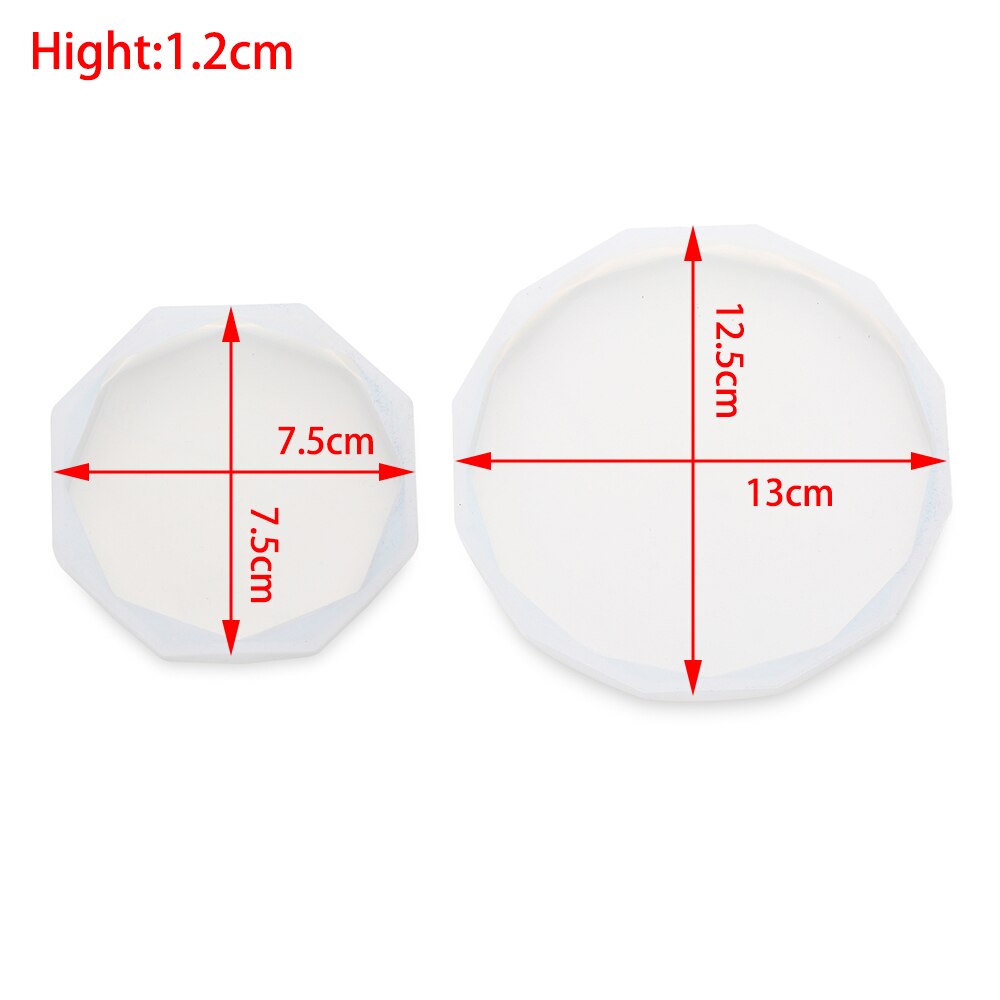 Moule en résine époxy UV diamant | Plateau rond Transparent en Silicone, moules époxy UV en diamant, outils de fabrication de bijoux