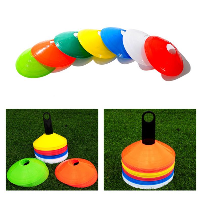 Voetbal Marker 10 Stuks Training Kegel Barrières Plastic Marker Houder Accessoire Pack
