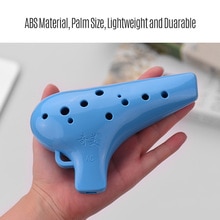 Alto c ocarina 12 hullers abs materiale ocarinas blæseinstrument med noder og beskyttelsestaske til begyndere