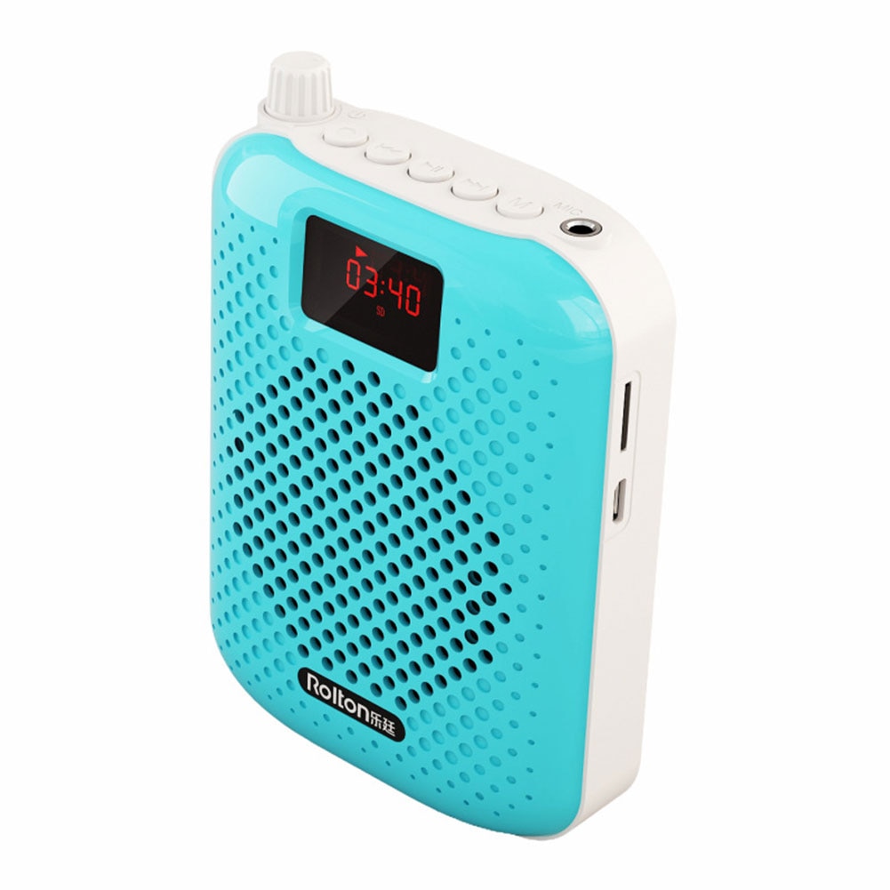 Easy Operate Microphone Wired Coaches Portable Auto Pairing Bluetooth Loudspeaker Voice Amplifier Teaching Guide USB Charging