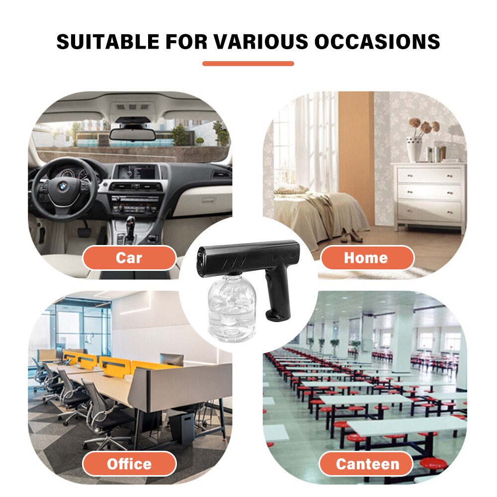 Atomizer Spray Handheld Mist Sprayer Santitizer Machine Electric Wireless Fogging Disinfection Sprayer Gun Atomization Fogger