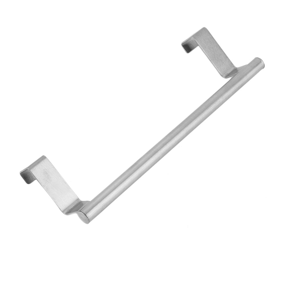 Stainless Steel Cabinet Hanger Over Door Kitchen Hook Towel Rail Hanger Bar Holder Drawer Storage Bathroom Tools