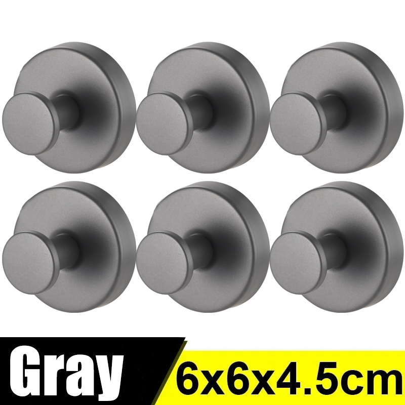 Ganchos de ventosa de acero inoxidable, gancho montado en la pared sin perforaciones, soporte para colgar toallas, ventosa de vacío para baño y cocina, 6/1 ud.: M / Rojo
