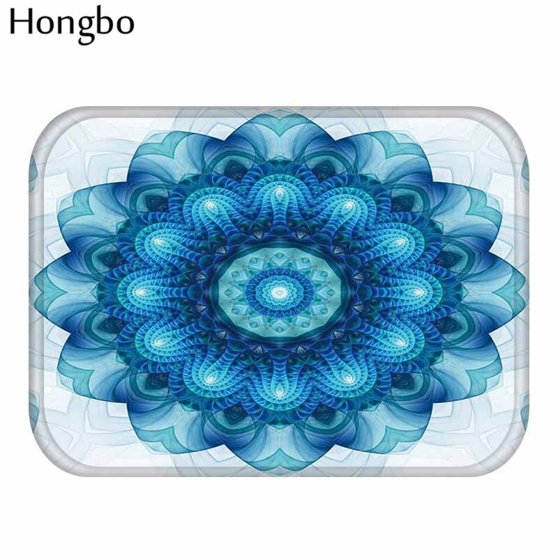 Hongbo bohême fleur bienvenue tapis de sol Mandala motif géométrique salle de bain cuisine tapis tapis fleuri paillasson: 10