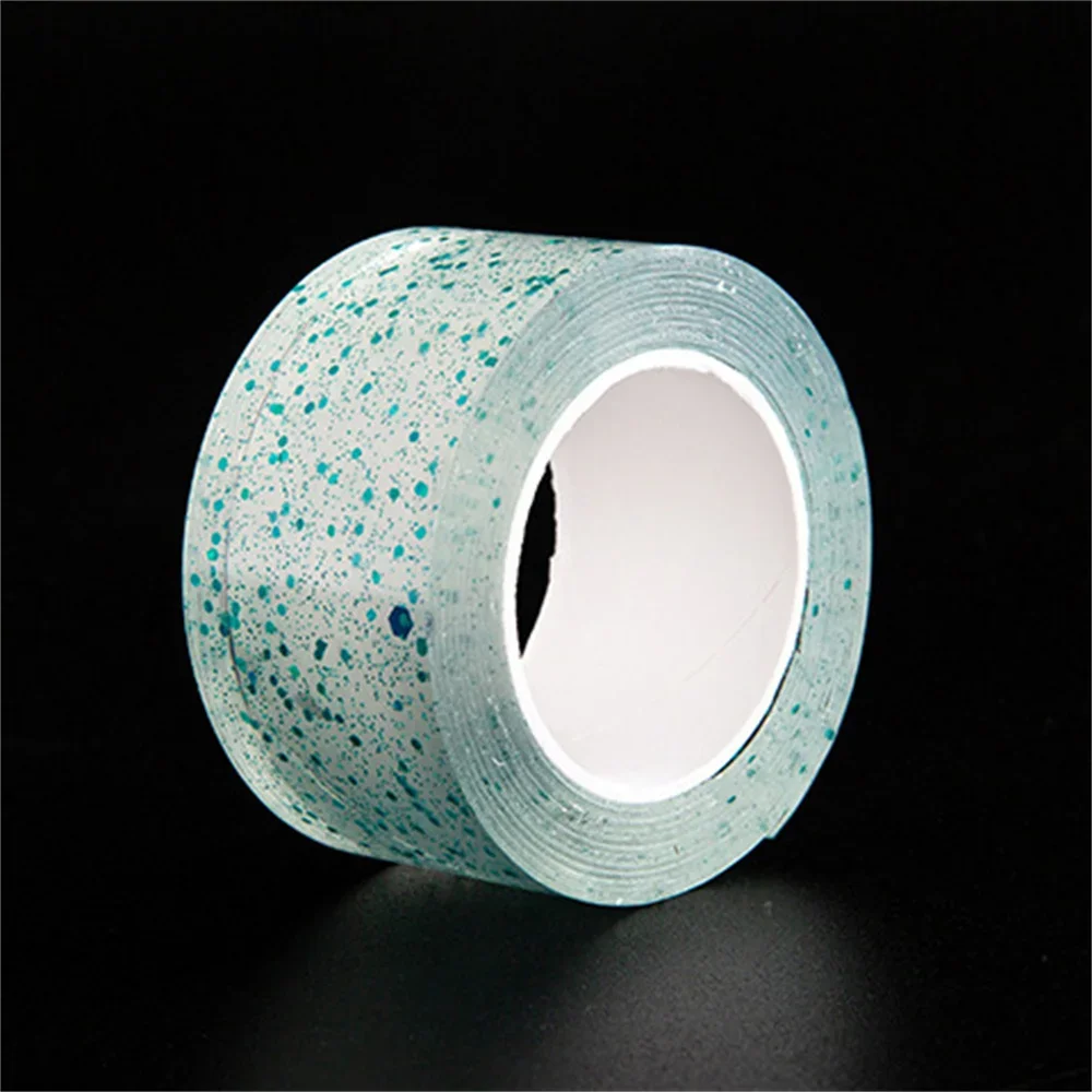1 szt. Taśma bąbelkowa klejąca robić samodzielnego wykonania, tworzenia bąbelków, kolorowa, brokatowa, dwustronna, mocno przyczepna taśma nano-bąbelkowa: zielony / 3mm