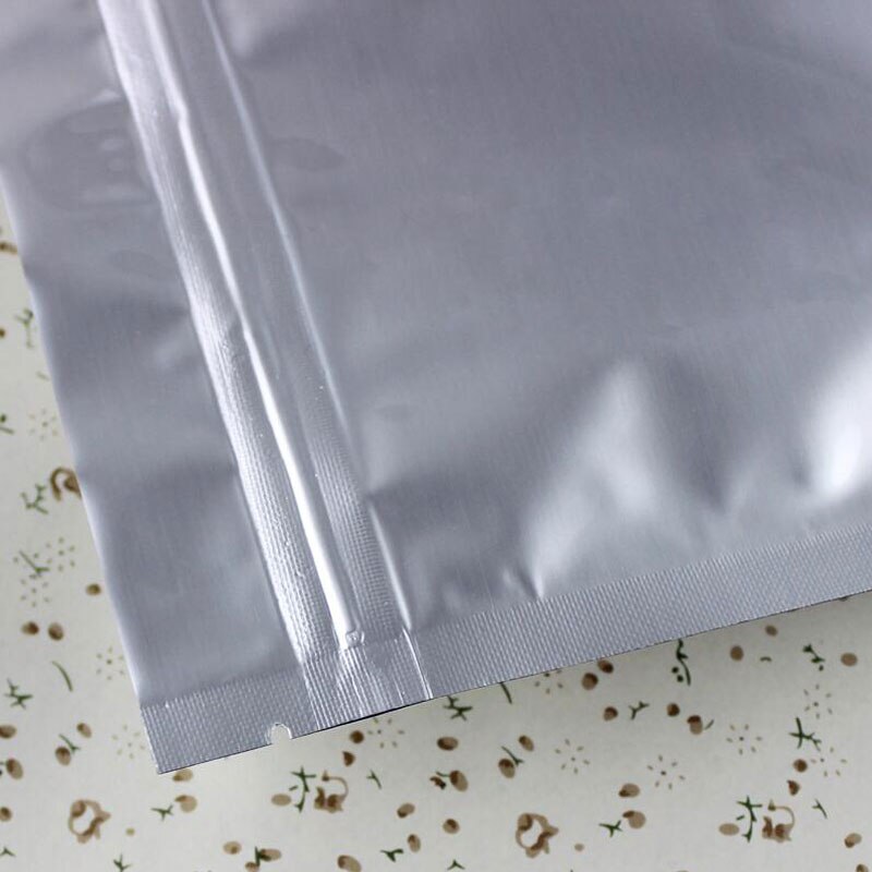 Aluminum Foil Zip Tea Bag Stand Up Zipper Lock Food Savers Retail Packaging Bag Beans Storage Bag 50pcs/lot