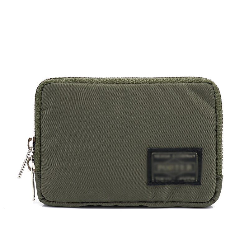 directe japonais et coréen hommes portefeuille court portefeuille en Nylon tissu décontracté étudiant portefeuilles jeunesse sac à main affaires porte-carte: Army Green