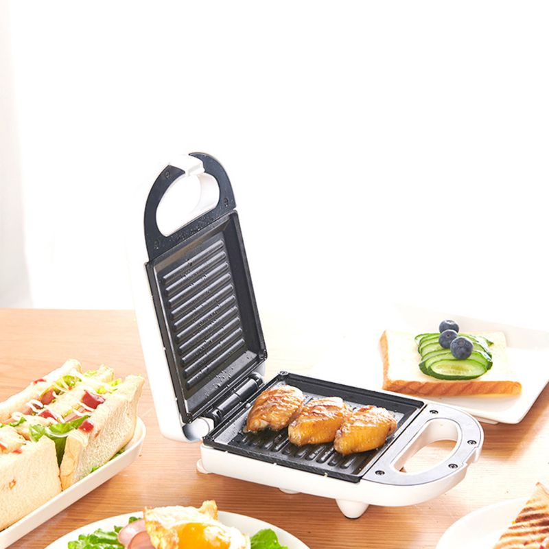 Sandwichera eléctrica pastel horno no-Stick olla menaje desayuno máquina U1JE