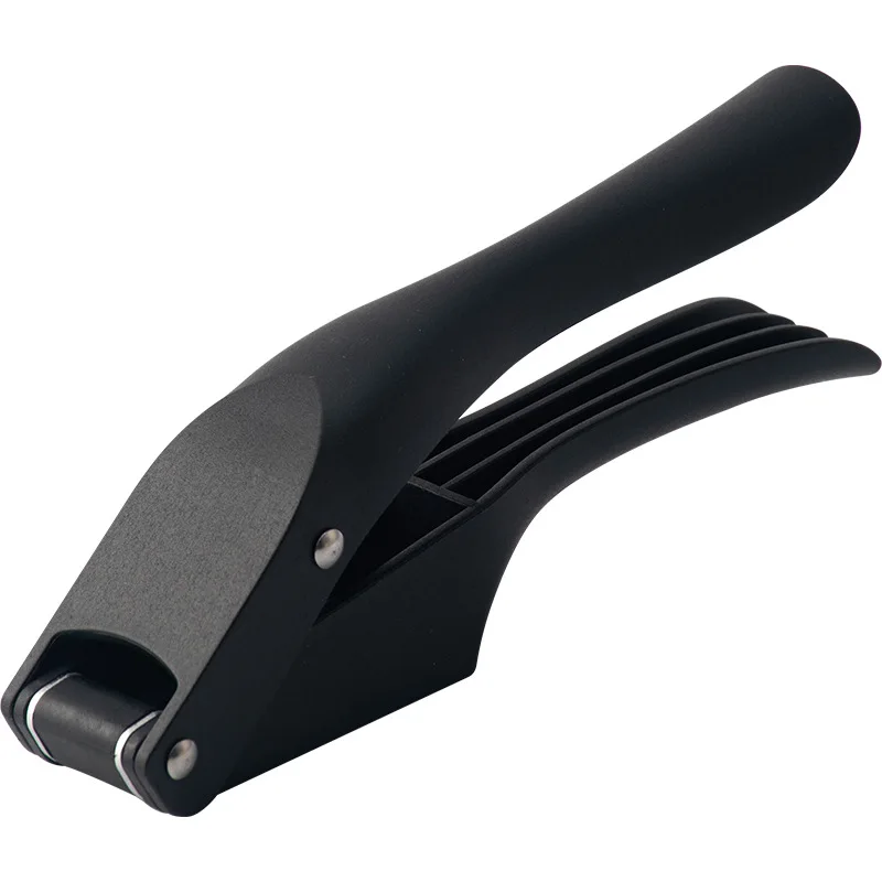 2-In-1 Multifunctionele Knoflookpers Voor Het Persen Van Puree Knoflook En Gesneden Knoflook, Groentepers Voor Thuiskoken Stamper: Black