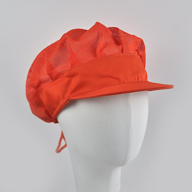 Breathable Mesh Chef Hat Men Women Restaurant Kitchen Cap Baking Hotel Food Service Waiter Cook Hats Food Factory Fast Food Caps