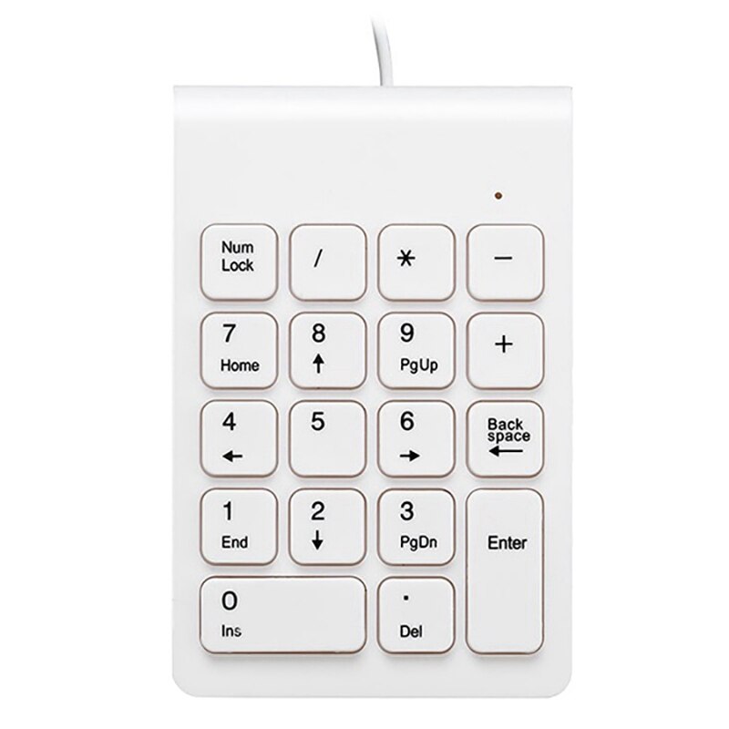 1 Pcs Mini USB Wired Numpad 18 Keys Digital Keyboard & 1 Pcs Foldable Plastic Laptop Stand Office Tablet Stand Bracket