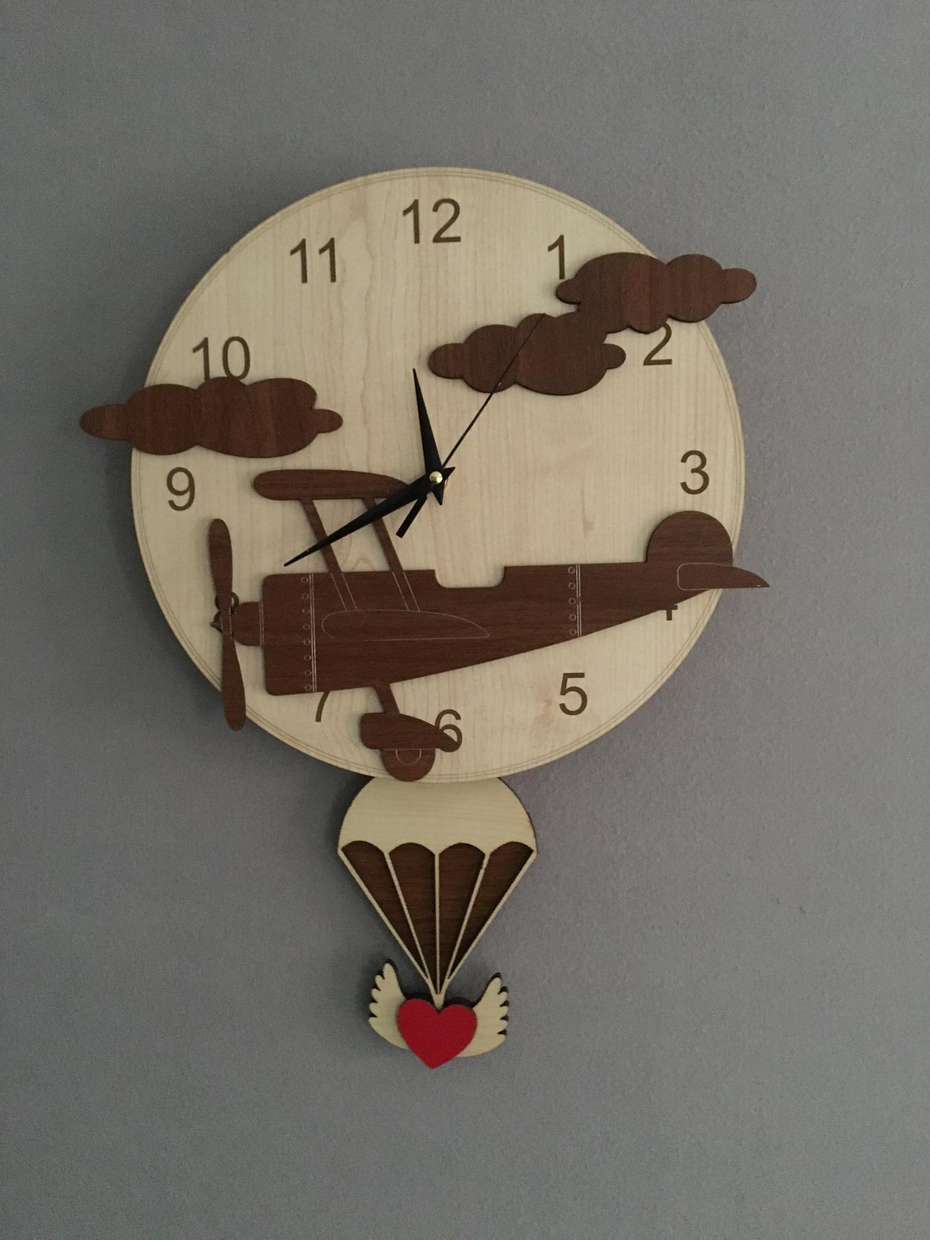 Goodtime Aircraft Decorative Pendulum Wall Clock