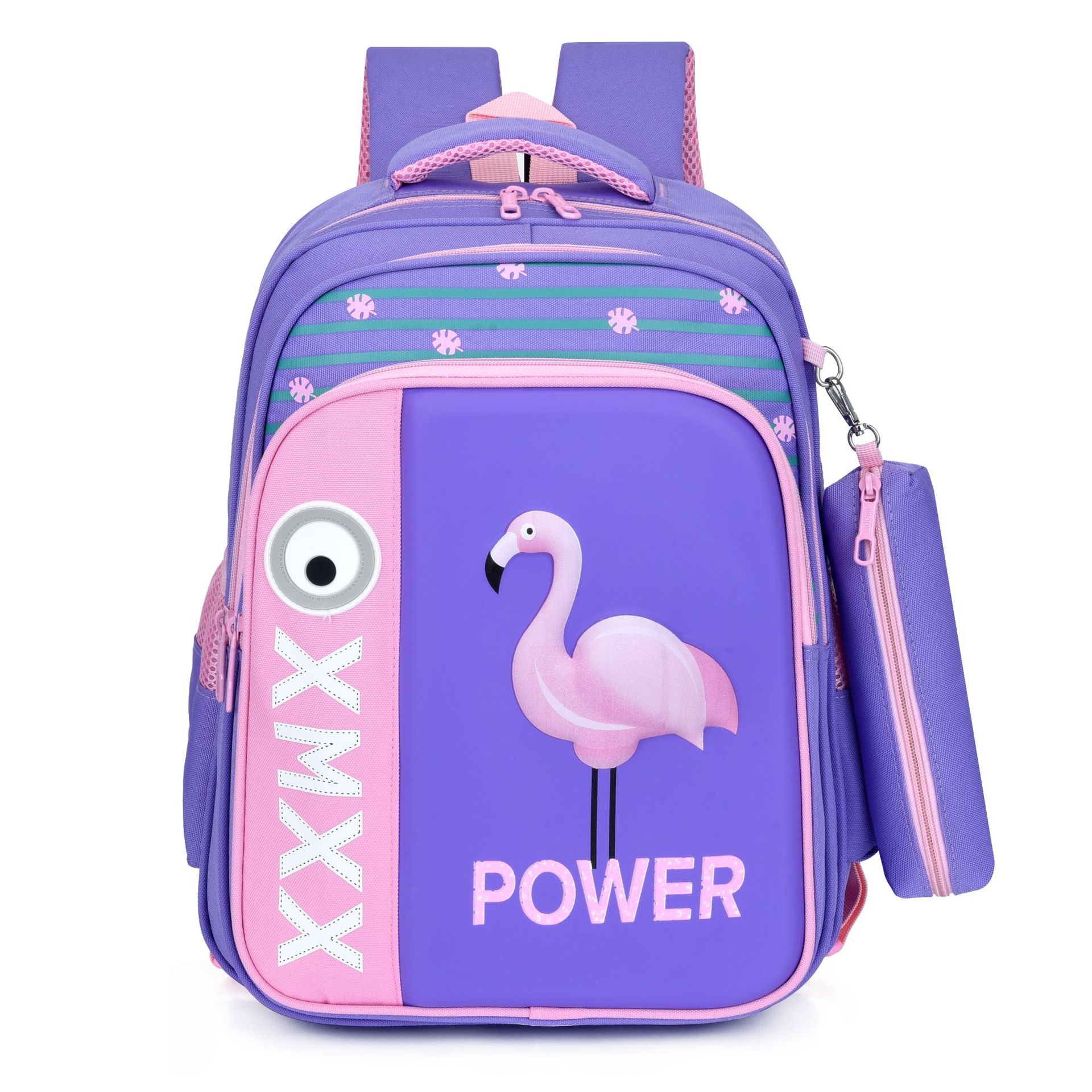 School Rolling backpack Bags kids travel trolley bag teenager Children wheeled backpack for girls boys school bag with wheels: purple
