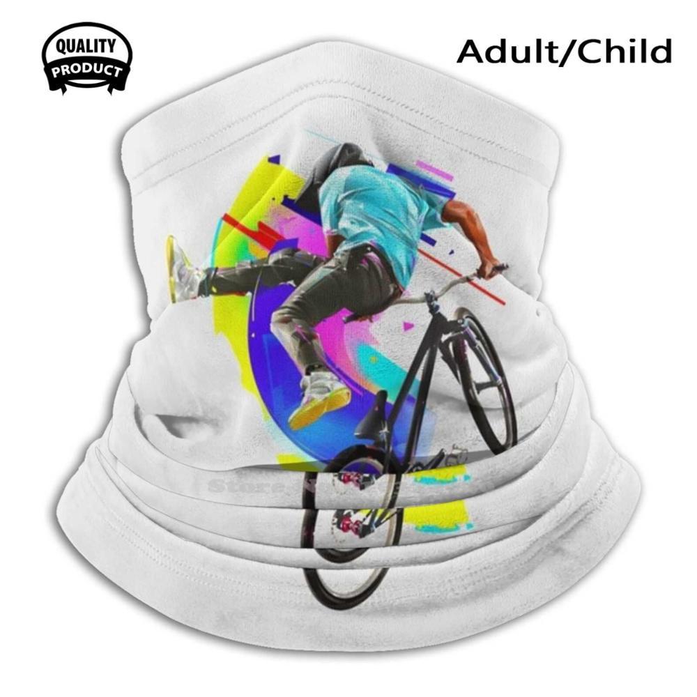 Bmx Men Women Child Girl Scarf Face Mask Bmx Bike Jump Cool Sport Ride Cycling Bicycle Cross Summer Boy Boys Man Collage: Scarf Mask / Adult Size