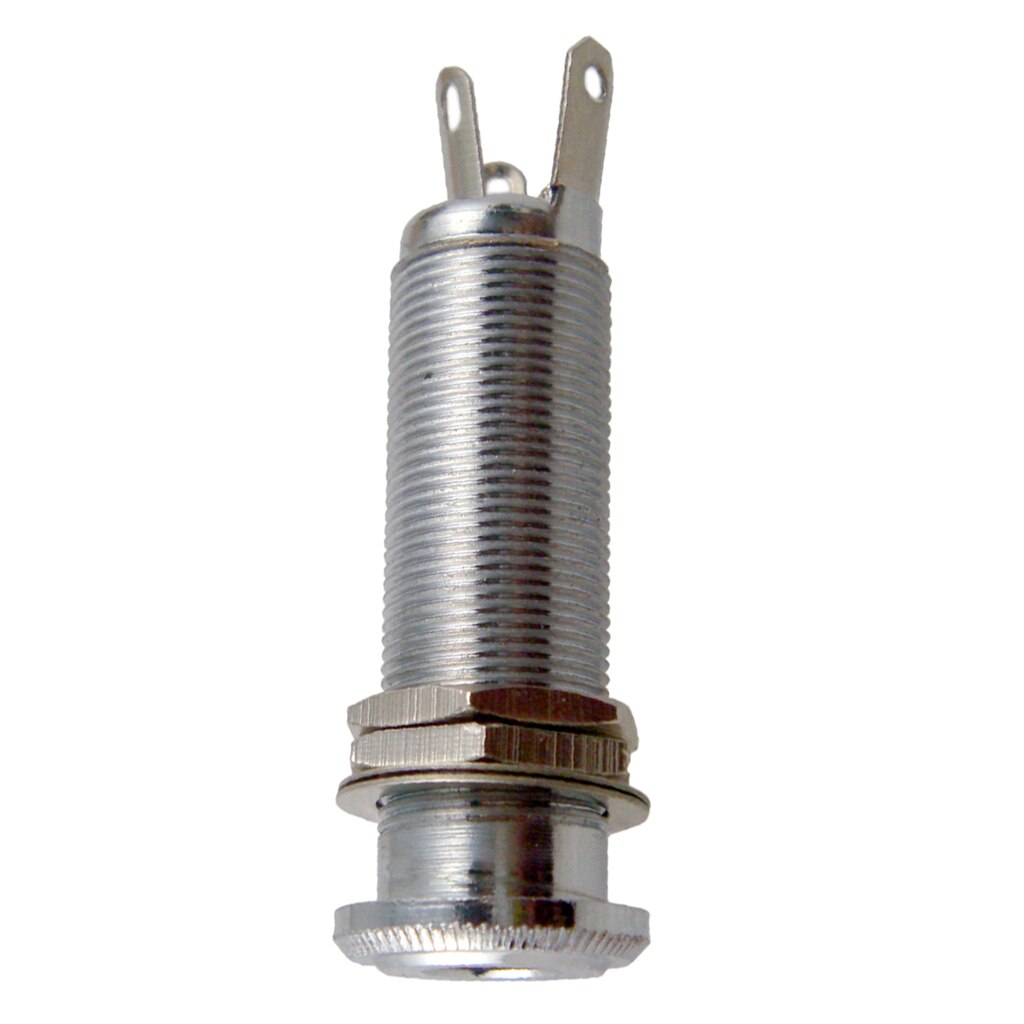 Guitar Bass Pickup Threaded Cylinder Jack Output Input Plug Socket Stringed Instruments for Guitar Bass Pickup