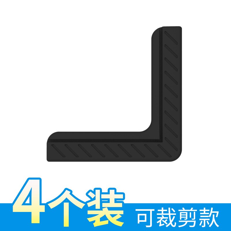 Gebroken Brug Aluminium Raam Hoek Protector Anticollision Hoek Aluminium Legering Plastic Staal Venster Hoorn Hoek Anticollision: 4 Pack  Upgraded  Black and White with Pattern