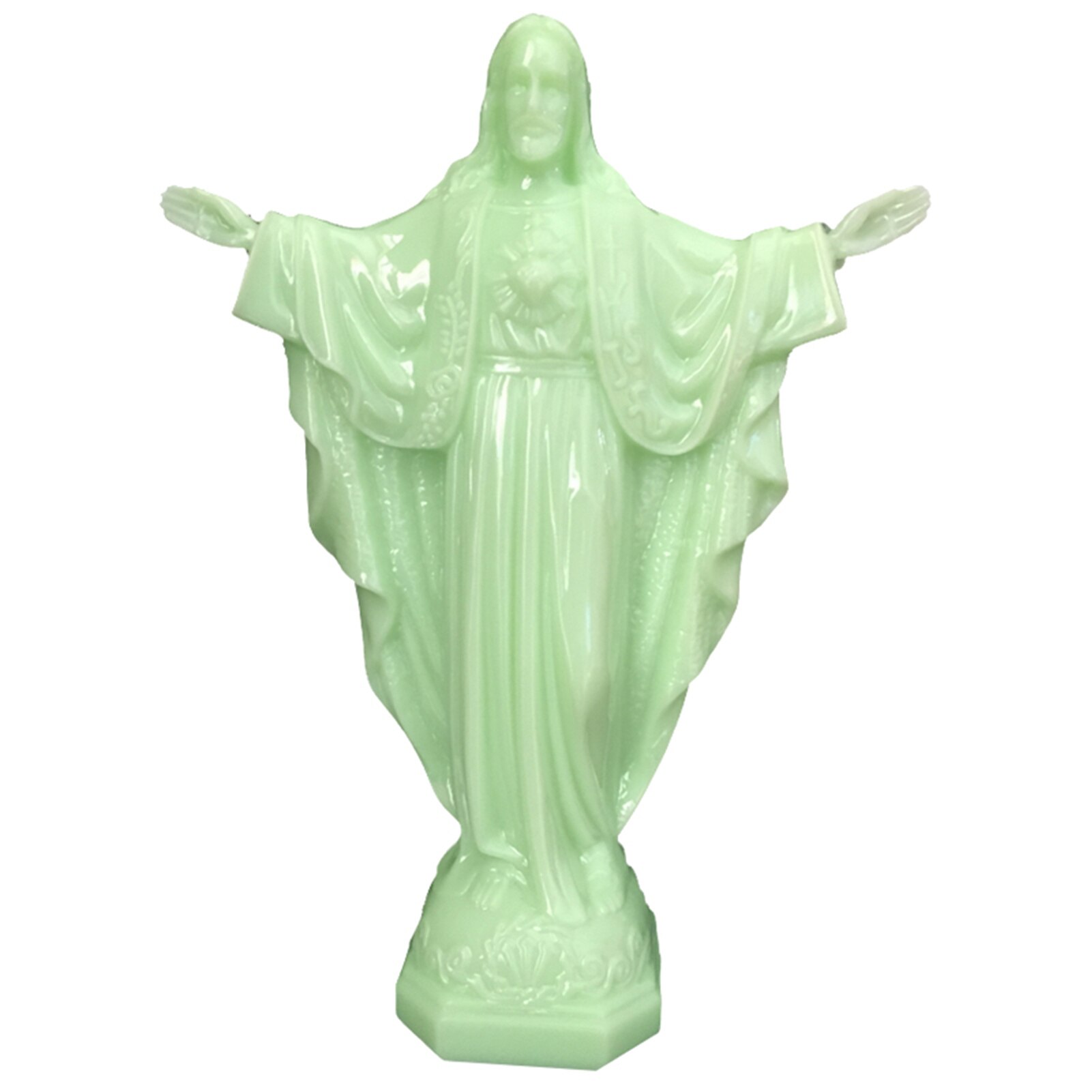 Statue lumineuse de jésus en PVC, lumière éternelle, ornement de bureau, pour famille, 13.5x4.9x18cm, HK3