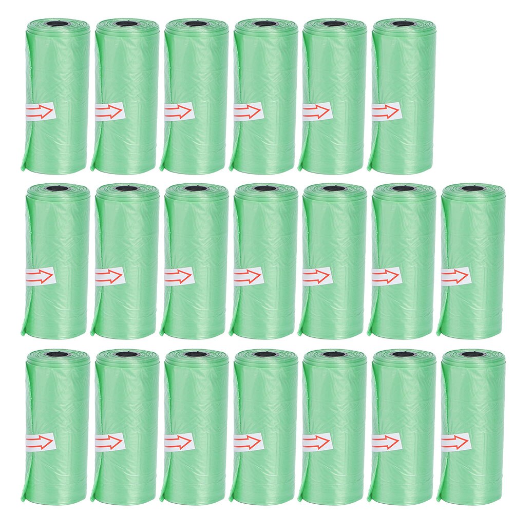 20Roll Disposable Infant Diaper Rubbish Garbage Bag Home Disposal Waste Bags(Blue ): Green
