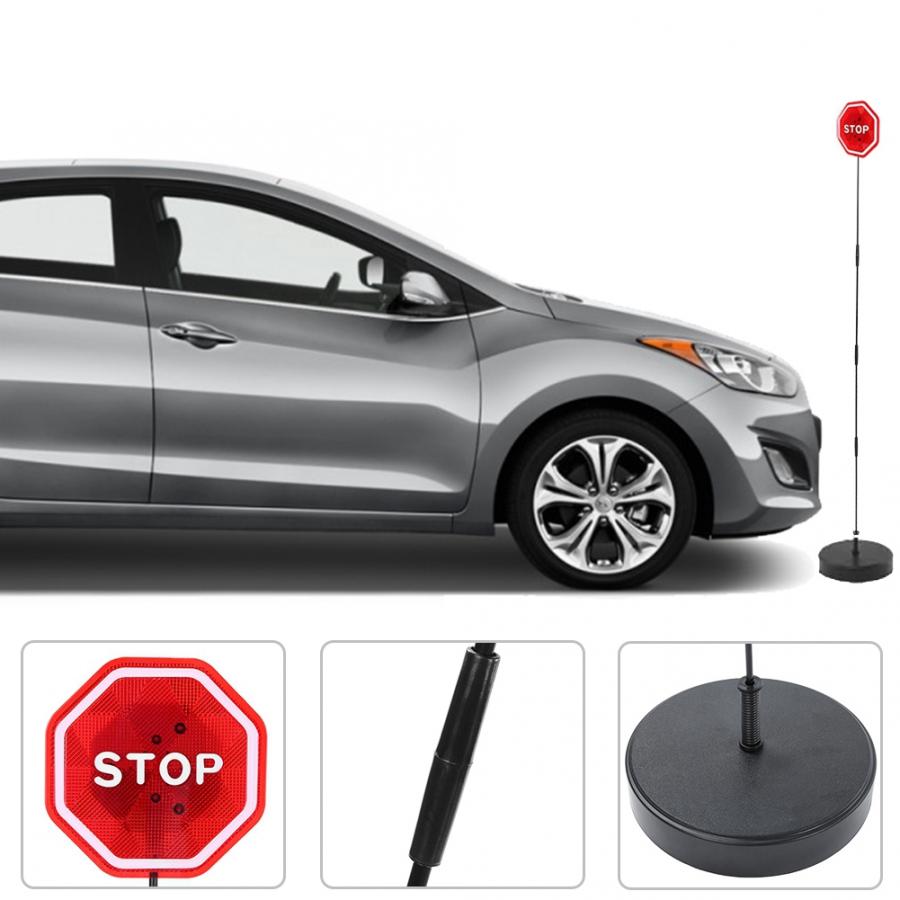 Safety Parking Stop Sign Flashing LED Light Warning Bumper Sensor for Garage Port Stop Sensor