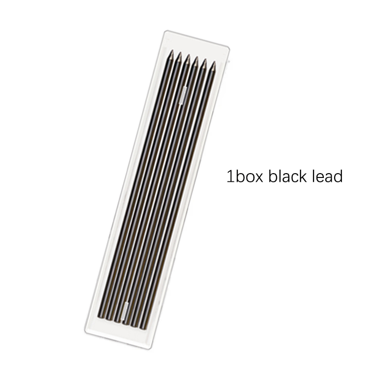 5 Colors 2.8mm Woodworking Automatic Pencil with Protective Cover Pencil Sharpener 2B Multi-Color Lead Deep Hole Marking Pen: Clear