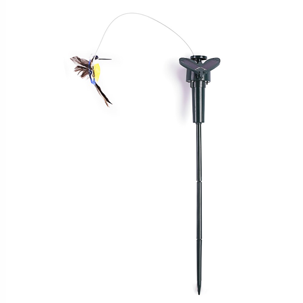 Solar Powered Artificial Flying Butterfly Hummingbird Lawn Stake Yard Art Ornament Outdoor Garden Simulation Decoration: B
