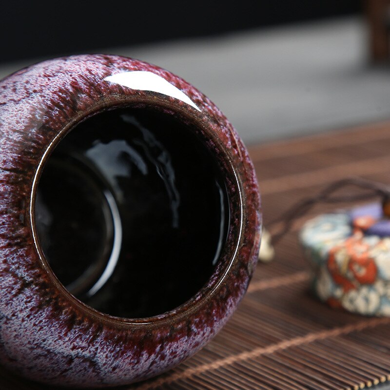 250Ml Thee Doos Keramische Bus Reizen Thee Accessoires Thee Opbergdoos Keramische Pot Koffie Bus Blikken Voor Thee D138