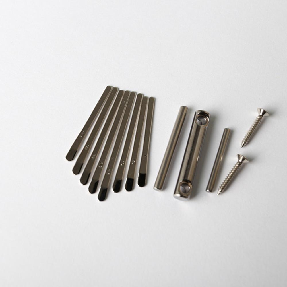 Juego de llaves 8/17 para el puente del Piano Kalimba, pieza de repuesto DIY para el teclado Mbira de acero al manganeso